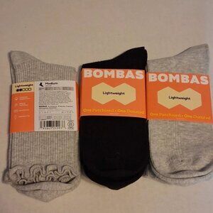 Bombas lightweight half calf socks size Medium